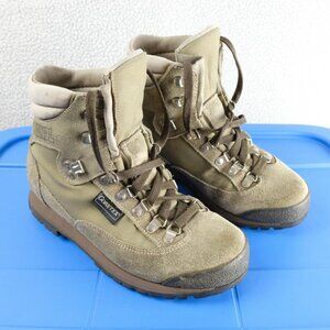 Meindl Hiking Boots Womens 7 Brown Beige Suede Lace Up Ankle Heavyweight Outdoor